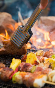 De BBQ staat klaar en wij leveren het vlees van de slager